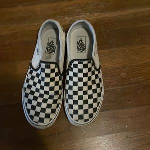 Checkered Vans Size 10